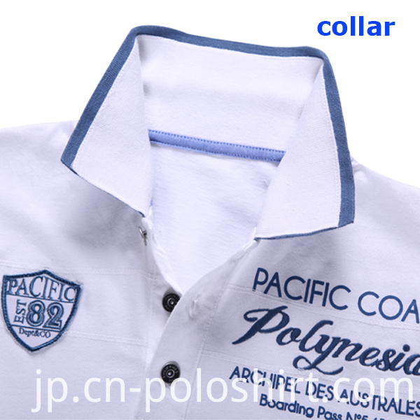 100% Cotton White Golf Pique Polo Shirt